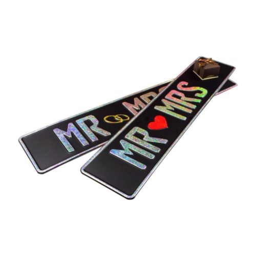 Ślubne tablice rejestracyjne MR MRS