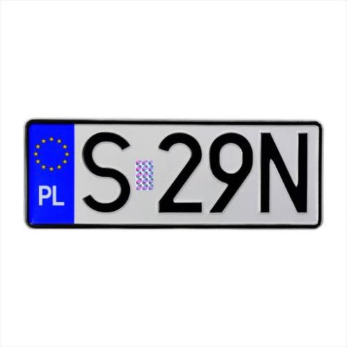 Polska tablica rejestracyjna 305 x 112,5 mm