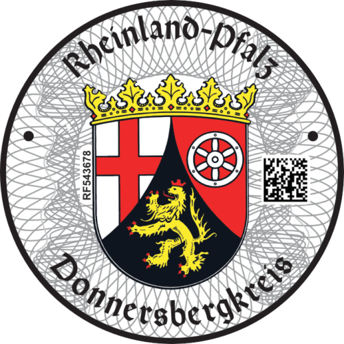 Niemieckie naklejki landowe Rheinland-Pfalz