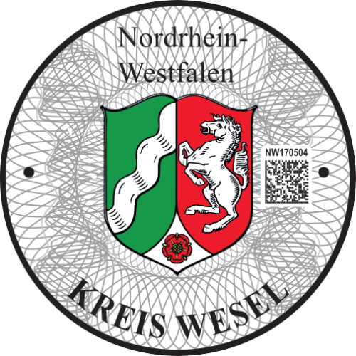 Niemieckie naklejki landowe Nordrhein-Westfalen