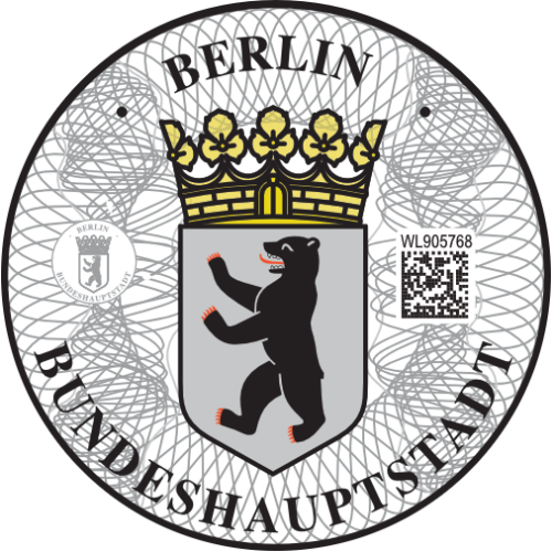 Niemieckie naklejki landowe Berlin