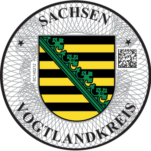Niemieckie naklejki landowe Sachsen
