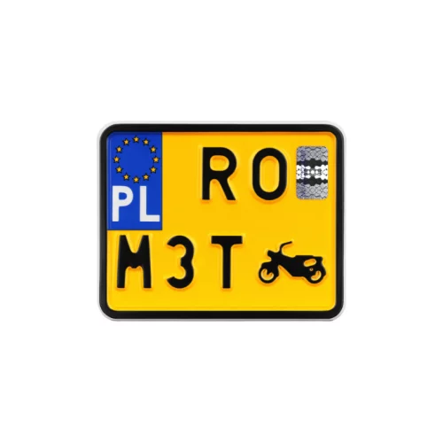 Tablica rejestracyjna polska zabytkowa do motoroweru
