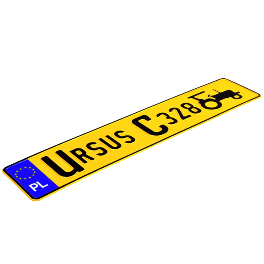 Tablica rejestracyjna indywidualna Ursus C328