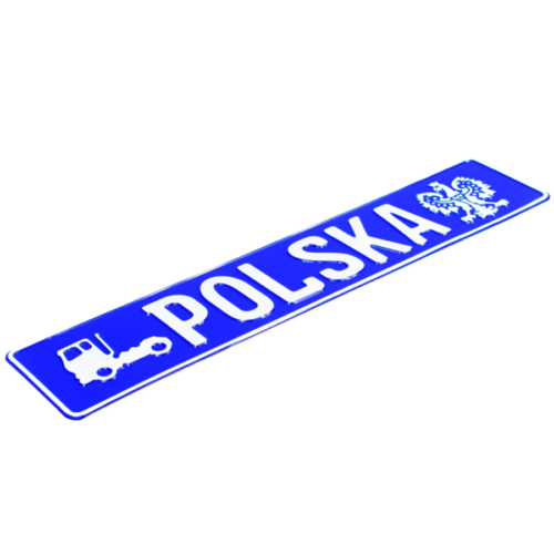 Tablica rejestracyjna indywidualna POLSKA truck