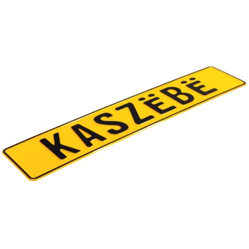 Tablica rejestracyjna indywidualna KASZËBË