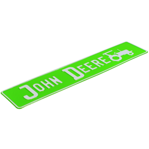 Tablica rejestracyjna indywidualna John Deere