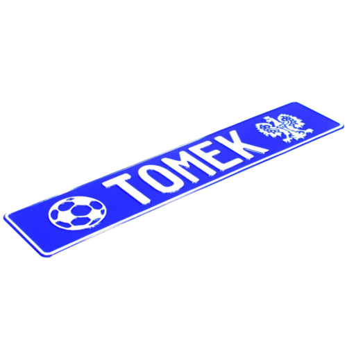 Tablica rejestracyjna indywidualna TOMEK