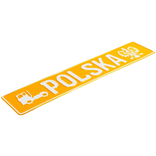Tablica rejestracyjna indywidualna POLSKA truck