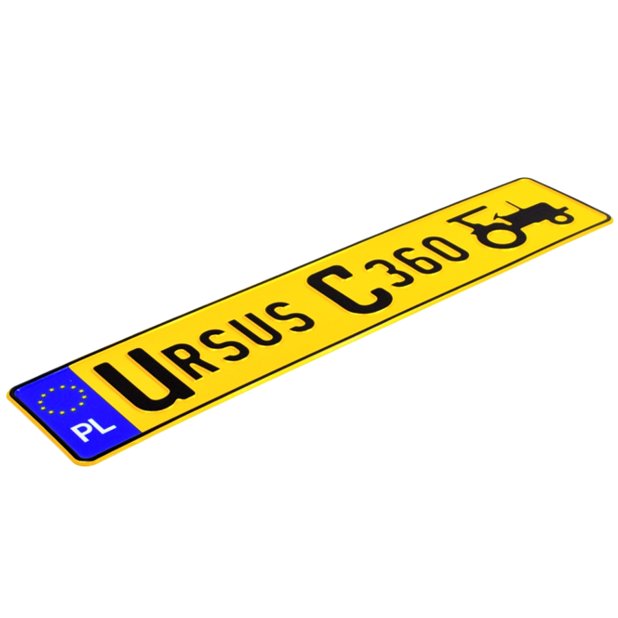 Tablica rejestracyjna indywidualna Ursus C328 - obrazek 2