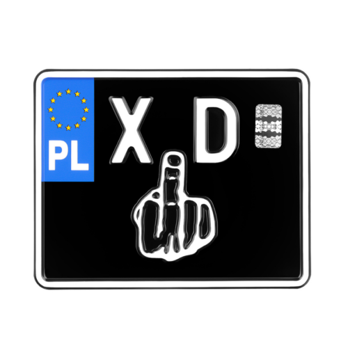 Polska tablica motocyklowa XD, gadżet, prezent.